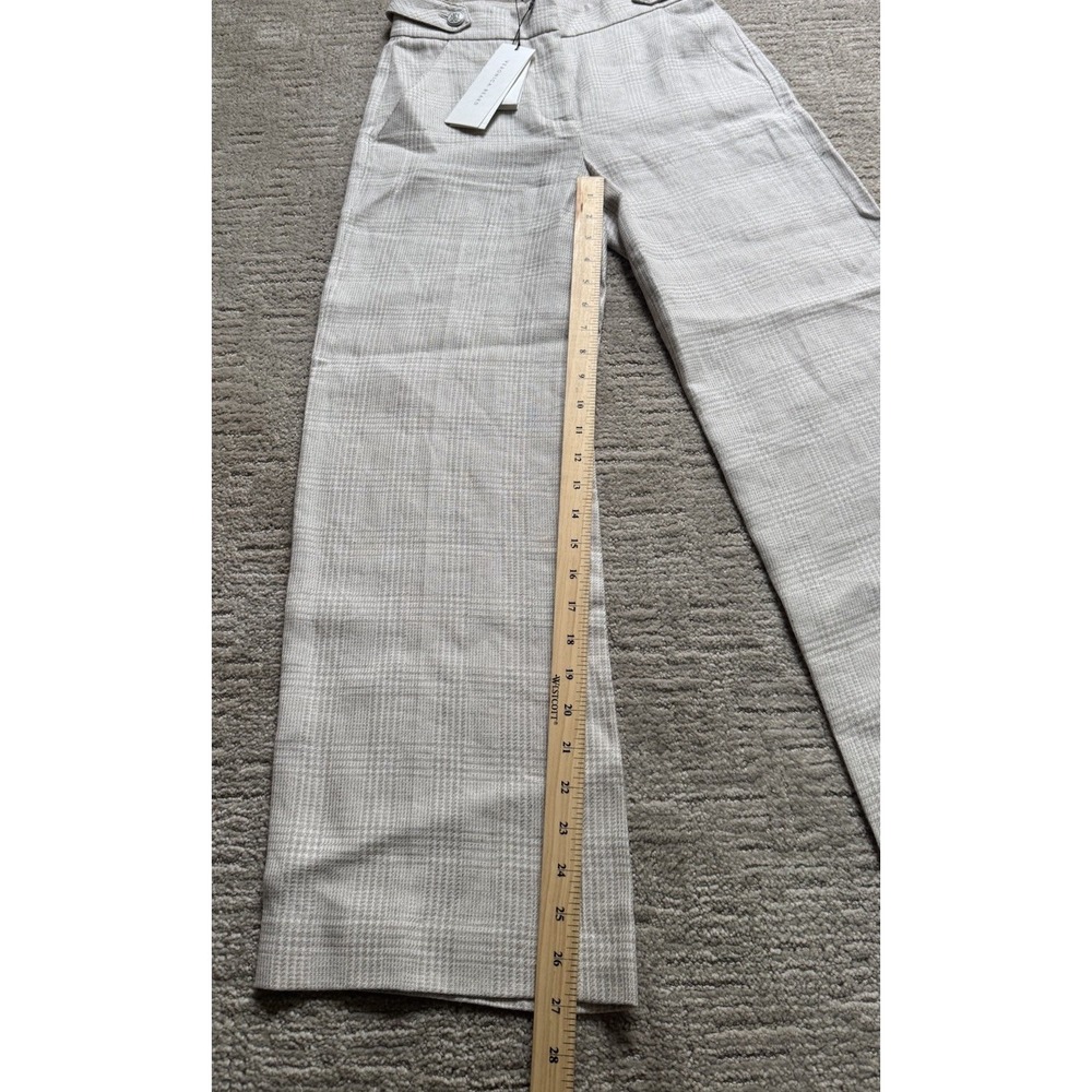 Veronica Beard Oatmeal Tan 'Isley" High Waist Wide Leg Pants, Sz 0 NWT! Linen‎ - Picture 5 of 14